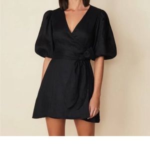 Faithful the brand linen wrap dress